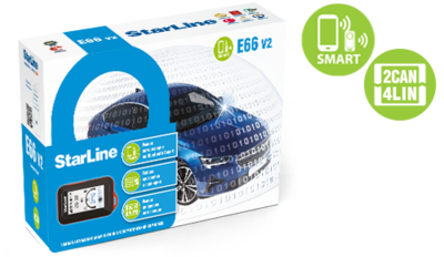 Автосигнализация StarLine E66 v2 BT 2CAN-4LIN 