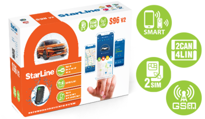 Автосигнализация StarLine S96 v2 BT 2 CAN-4LIN GSM&nbsp;